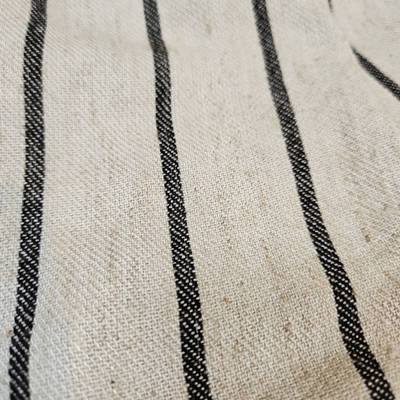 Worthington High Waisted Linen Blend Shorts, Cream/Black Stripes, 10 - Picture 5 of 12